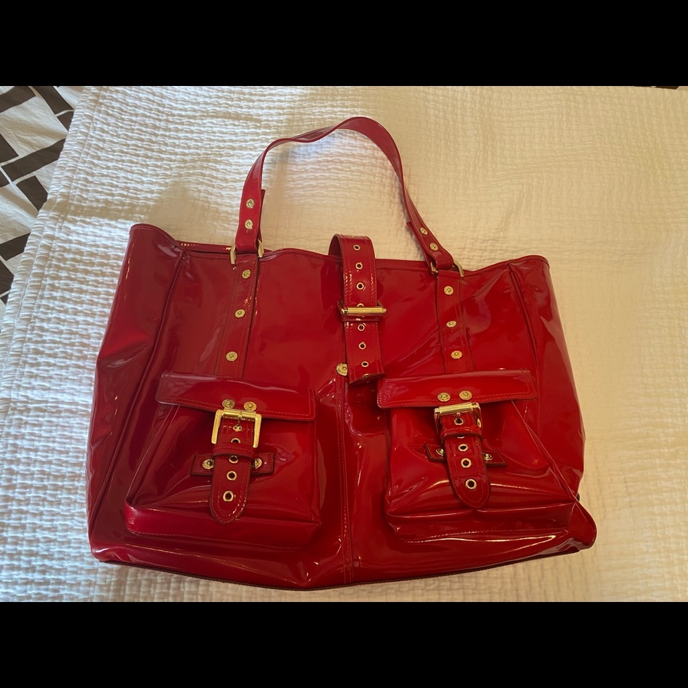 Mulberry London Roxanne Bright Red Bag